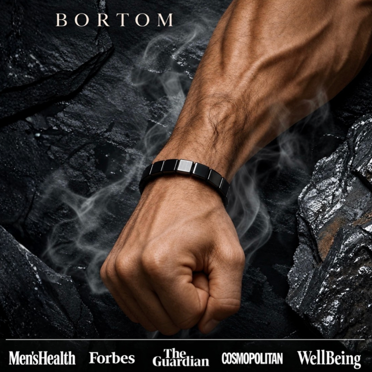 Pulcera Bortom sobre muñeca masculina