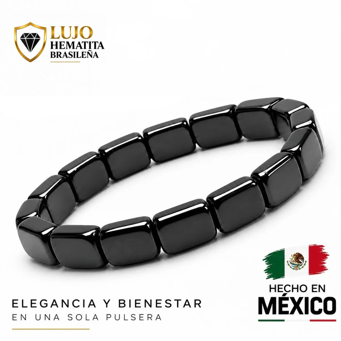 PULSERA DE HEMATITA BORTOM®
