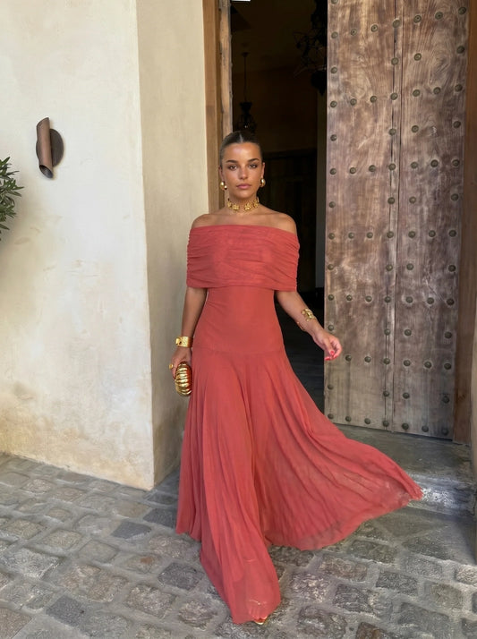 Vestido Verona en terracota